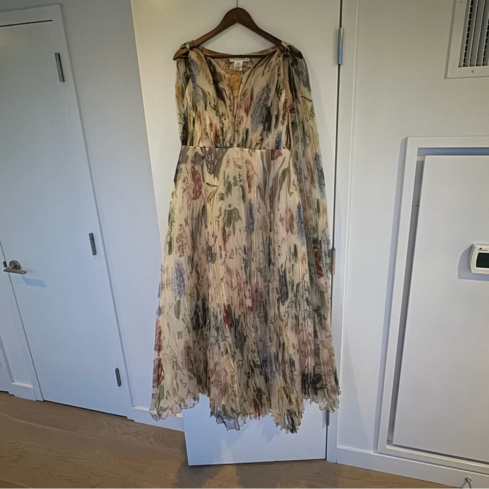 Oscar de la Renta Floral Maxi Dress - Multicolor - Picture 4 of 10